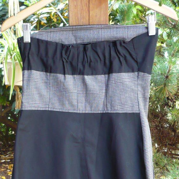 Wool Blend Strapless Trench Coat OOAK Modern Mobster Dress - Picture 8 of 15